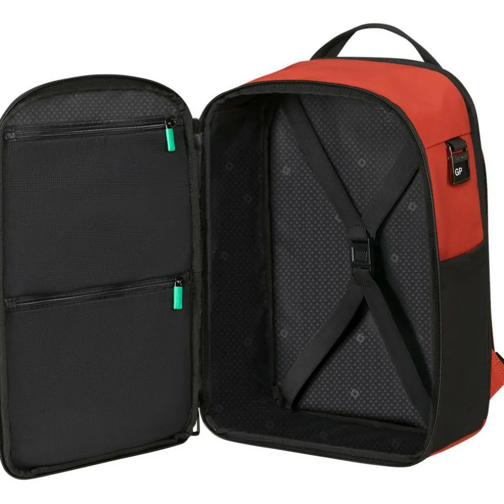 Samsonite Moderny Underseat 14,1 inch laptop rugzak 20 liter terracotta red