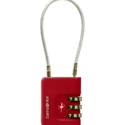 Samsonite Ta Revolution TSA kabelslot red