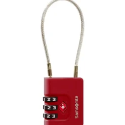 Samsonite Ta Revolution TSA kabelslot red
