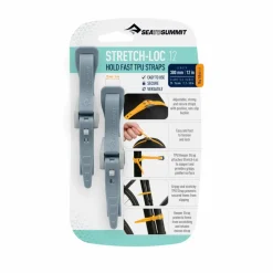 Sea To Summit  Stretch-Loc TPU straps 300 x 12 mm grey per 2 stuks