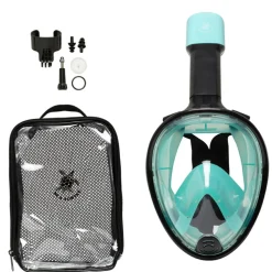 Sea Turtle snorkelmasker black turquoise - L - XL