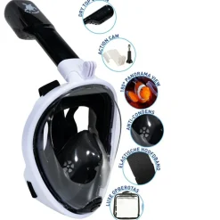 Sea Turtle  snorkelmasker white black - L - XL