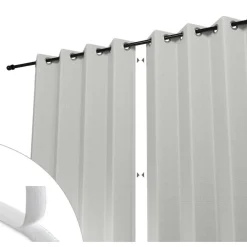 Shadow Comfort Buitengordijnen 137 x 220 cm arctic white per 2 stuks