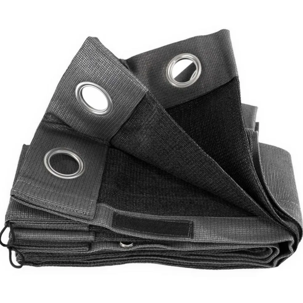 Shadow Comfort Buitengordijnen 137 x 220 cm carbon black per 2 stuks