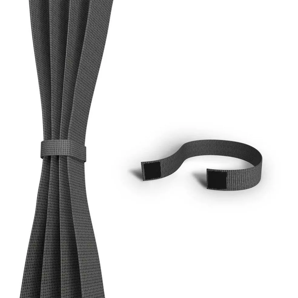 Shadow Comfort Buitengordijnen 137 x 220 cm carbon black per 2 stuks