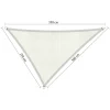 Shadow Comfort  Driehoek schaduwdoek 250 x 300 x 350 cm arctic  white