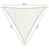 Shadow Comfort  Driehoek schaduwdoek 400 x 400 x 400 cm arctic  white