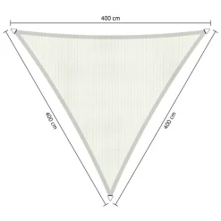 Shadow Comfort Driehoek schaduwdoek 400 x 400 x 400 cm arctic white