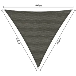 Shadow Comfort Driehoek schaduwdoek 400 x 400 x 400 cm cool grey