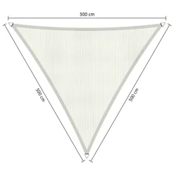 Shadow Comfort  Driehoek schaduwdoek 300 x 300 x 300 cm arctic  white