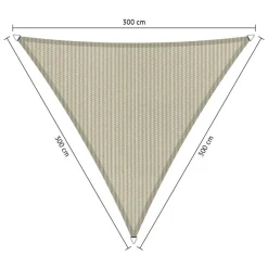 Shadow Comfort Driehoek schaduwdoek 300 x 300 x 300 cm sahara sand