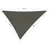 Shadow Comfort  Driehoek schaduwdoek 350 x 400 x 450 cm cool grey