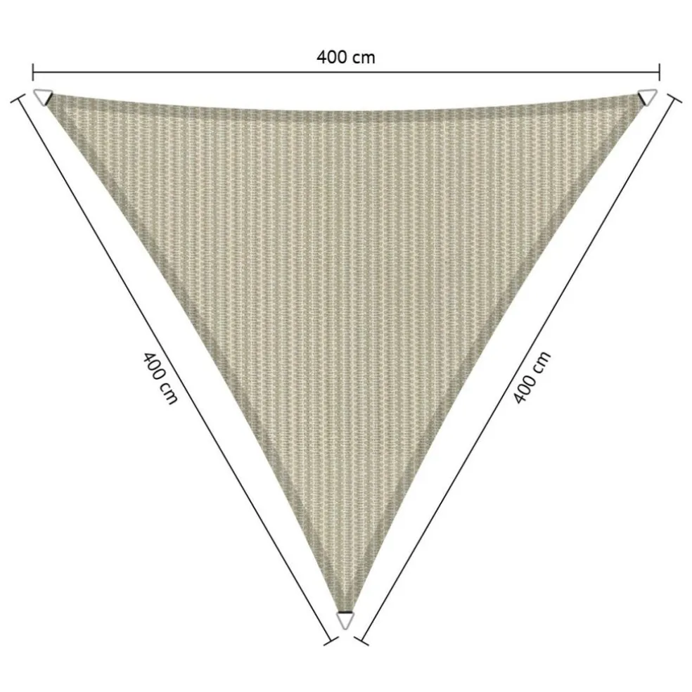 Shadow Comfort Driehoek schaduwdoek 400 x 400 x 400 cm sahara sand