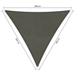 Shadow Comfort Driehoek schaduwdoek 300 x 300 x 300 cm cool grey