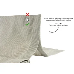 Shadow Comfort  Harmonica schaduwdoek 290 x 500 cm sahara sand