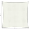 Shadow Comfort  Vierkant schaduwdoek 300 x 300 cm arctic white