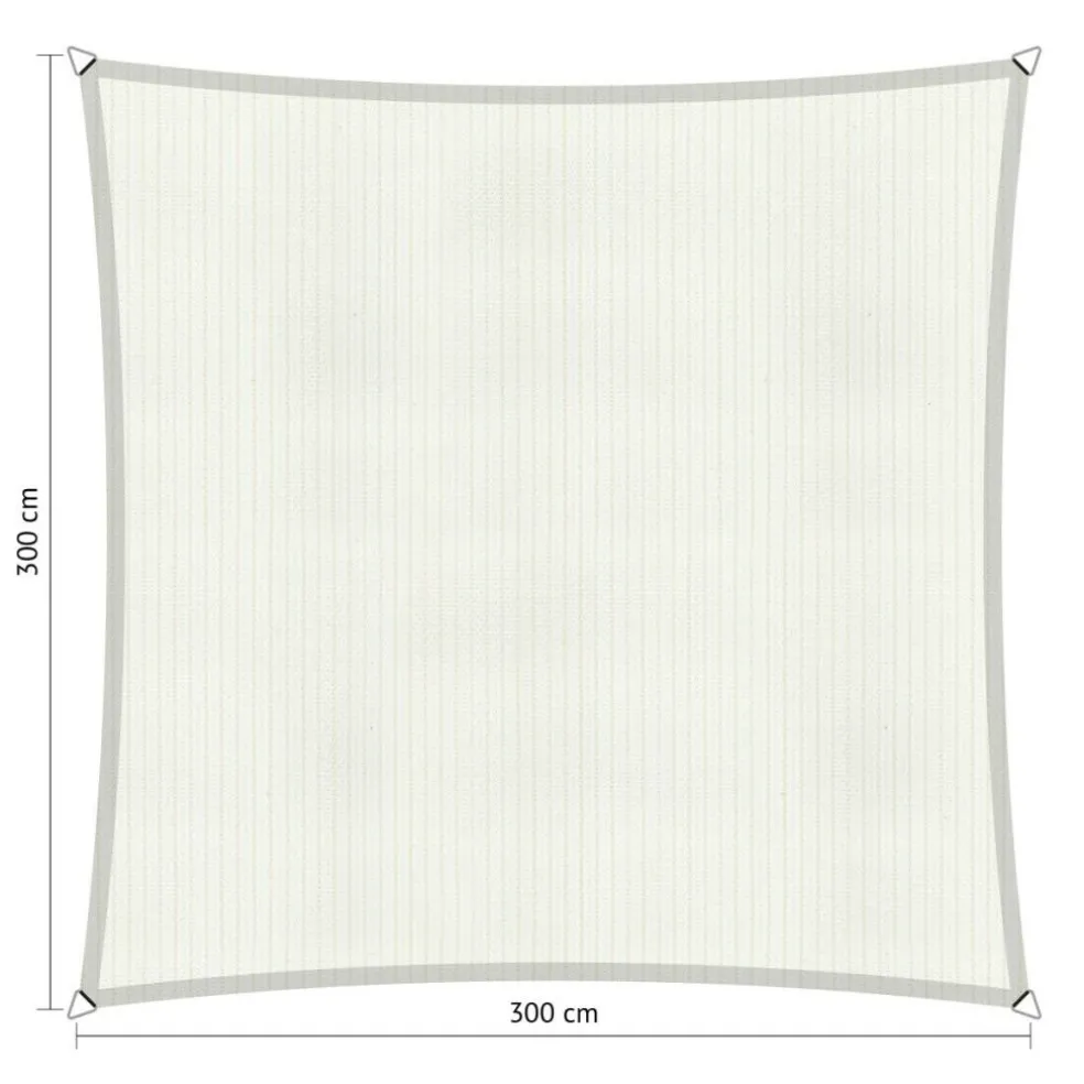 Shadow Comfort Vierkant schaduwdoek 300 x 300 cm arctic white