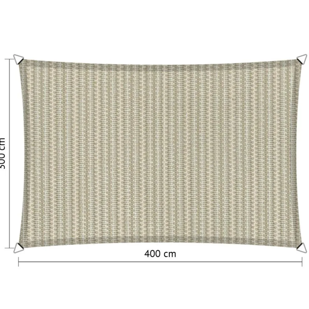 Shadow Comfort Waterdicht rechthoek schaduwdoek 300 x 400 cm sand