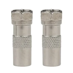 SHI Coax verloopstekker mannelijk naar F-wartel  aansluiting