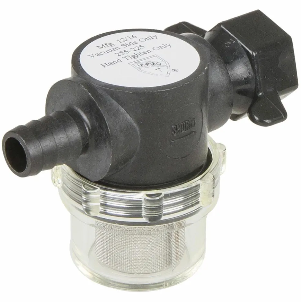 Shurflo filter voor drukpomp met slangpilaar