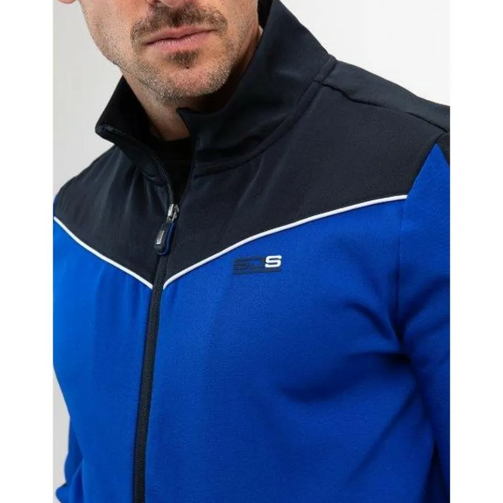 Sjeng Sports Alistar trainingsjack heren blue neon