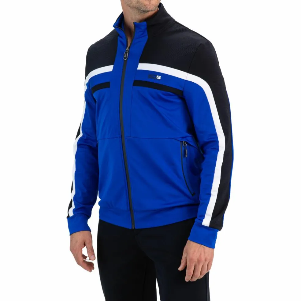Sjeng Sports Amar trainingsjack heren blue neon