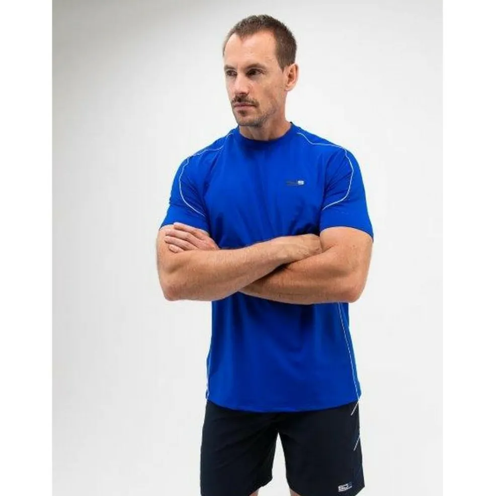 Sjeng Sports Brayen tennisshirt heren blue neon