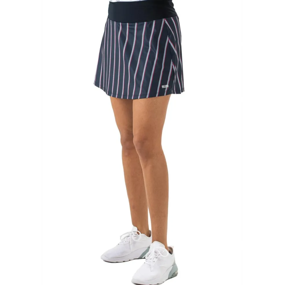 Sjeng Sports Leanne skort dames dark blue stripes