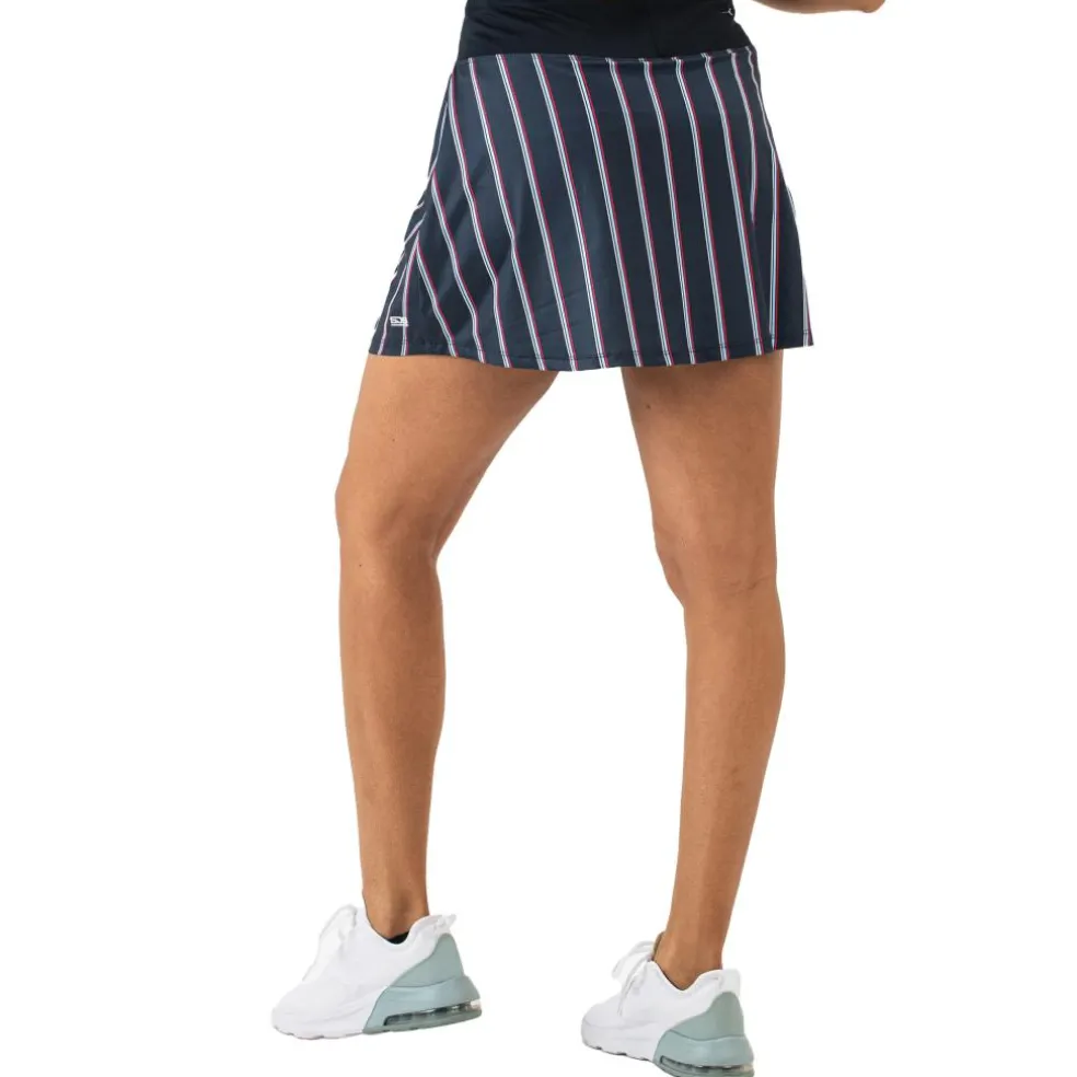 Sjeng Sports Leanne skort dames dark blue stripes