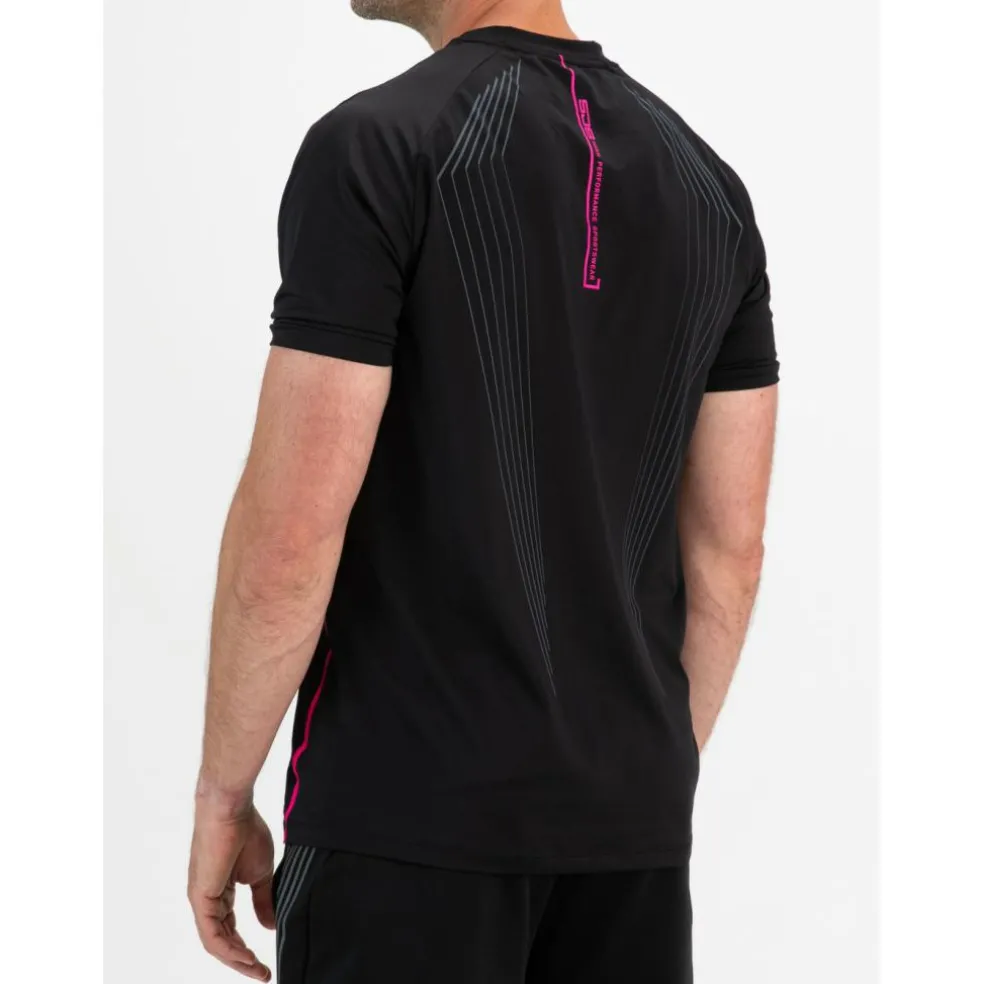 Sjeng Sports Sepp tennisshirt heren black