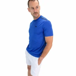 Sjeng Sports  Tex tennisshirt heren blue neon