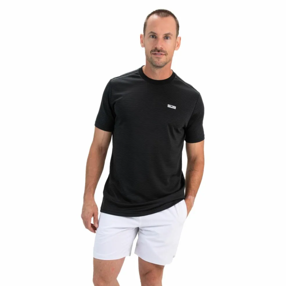 Sjeng Sports Tex tennisshirt heren black