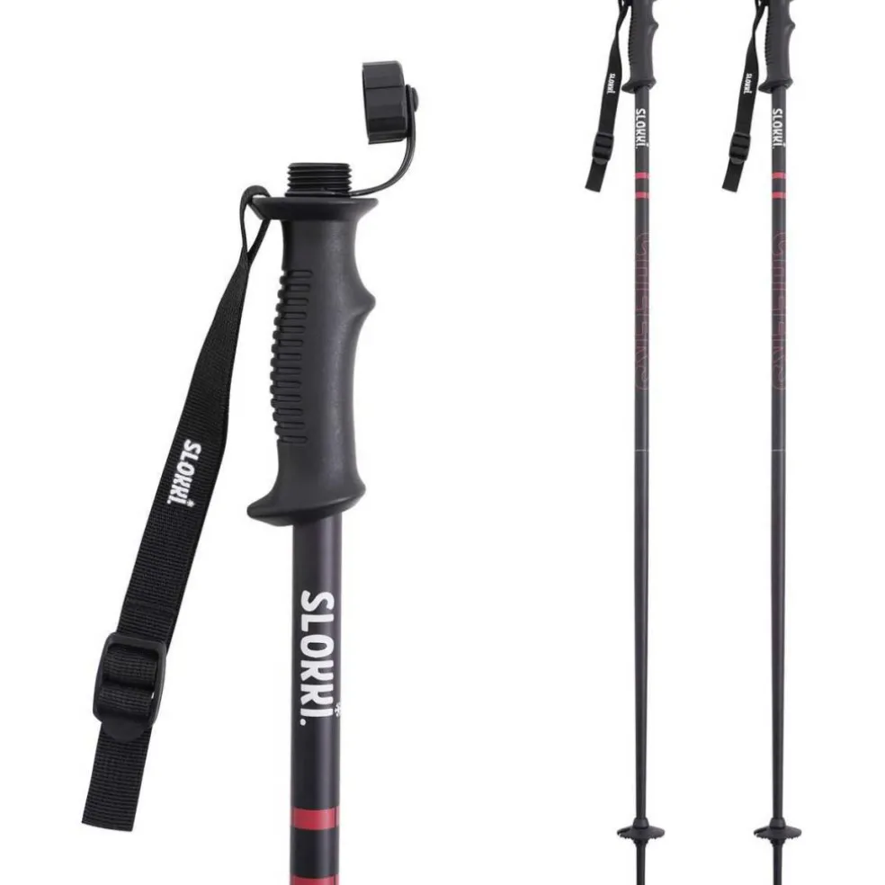 Slokki Skistokken zwart - 110 cm