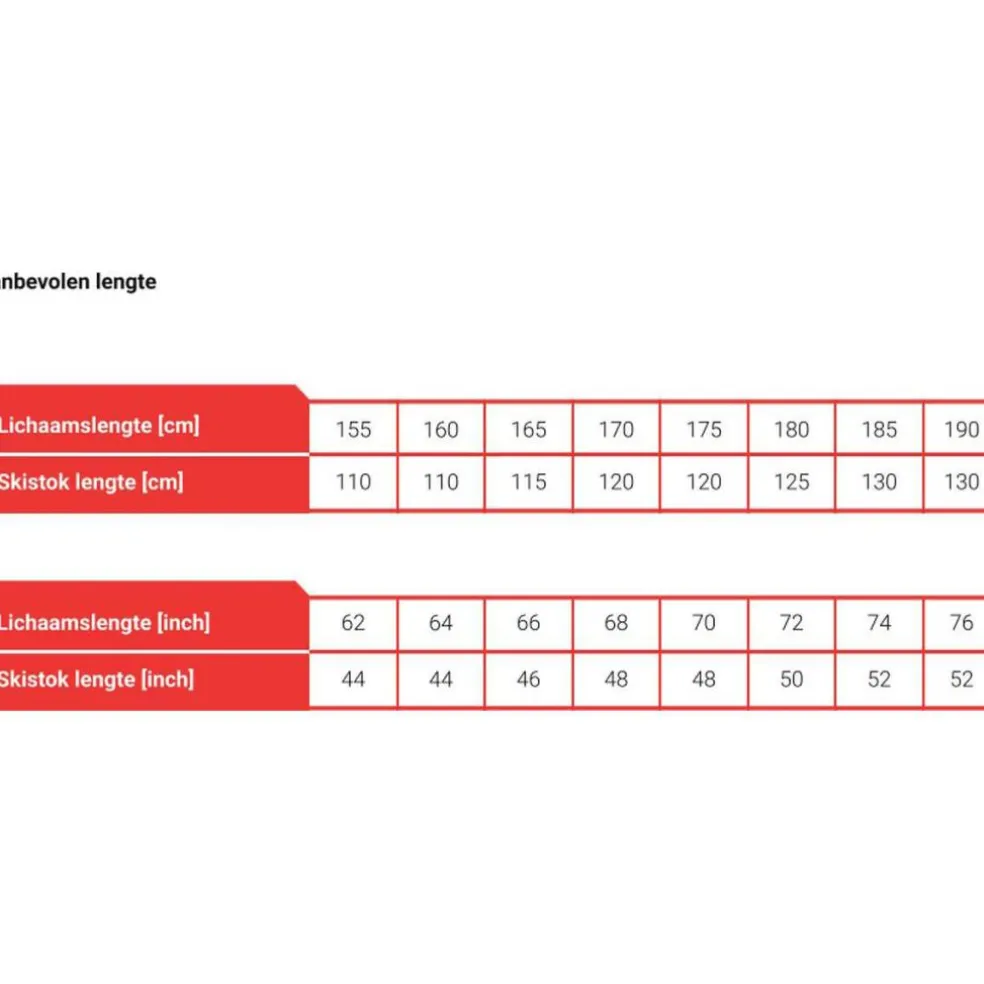 Slokki Skistokken zwart - 115 cm