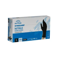 Smokin' Flavours  Nitril Poedervrij handschoenen L black 100 stuks