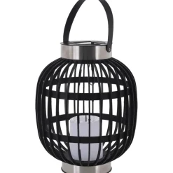 Solar LED lantaarn zwart