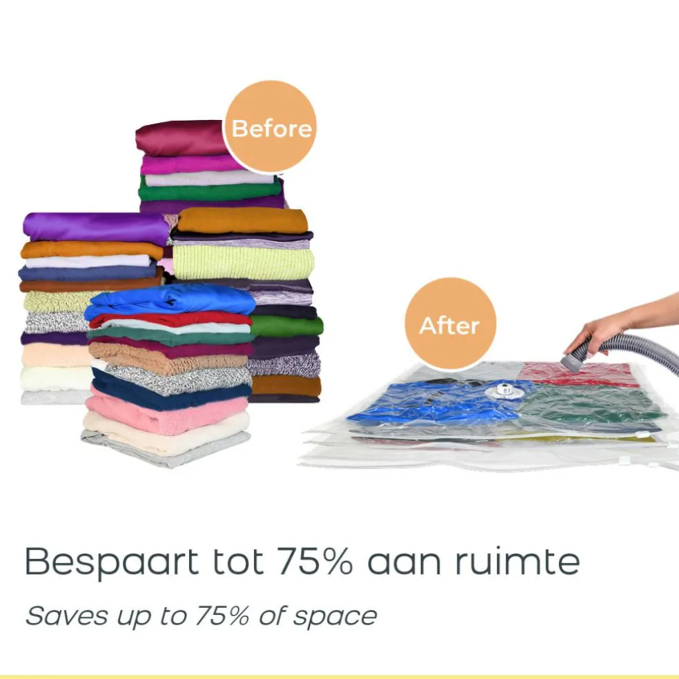 Space Buddy Vacuüm opbergzakken reisset 7-delig