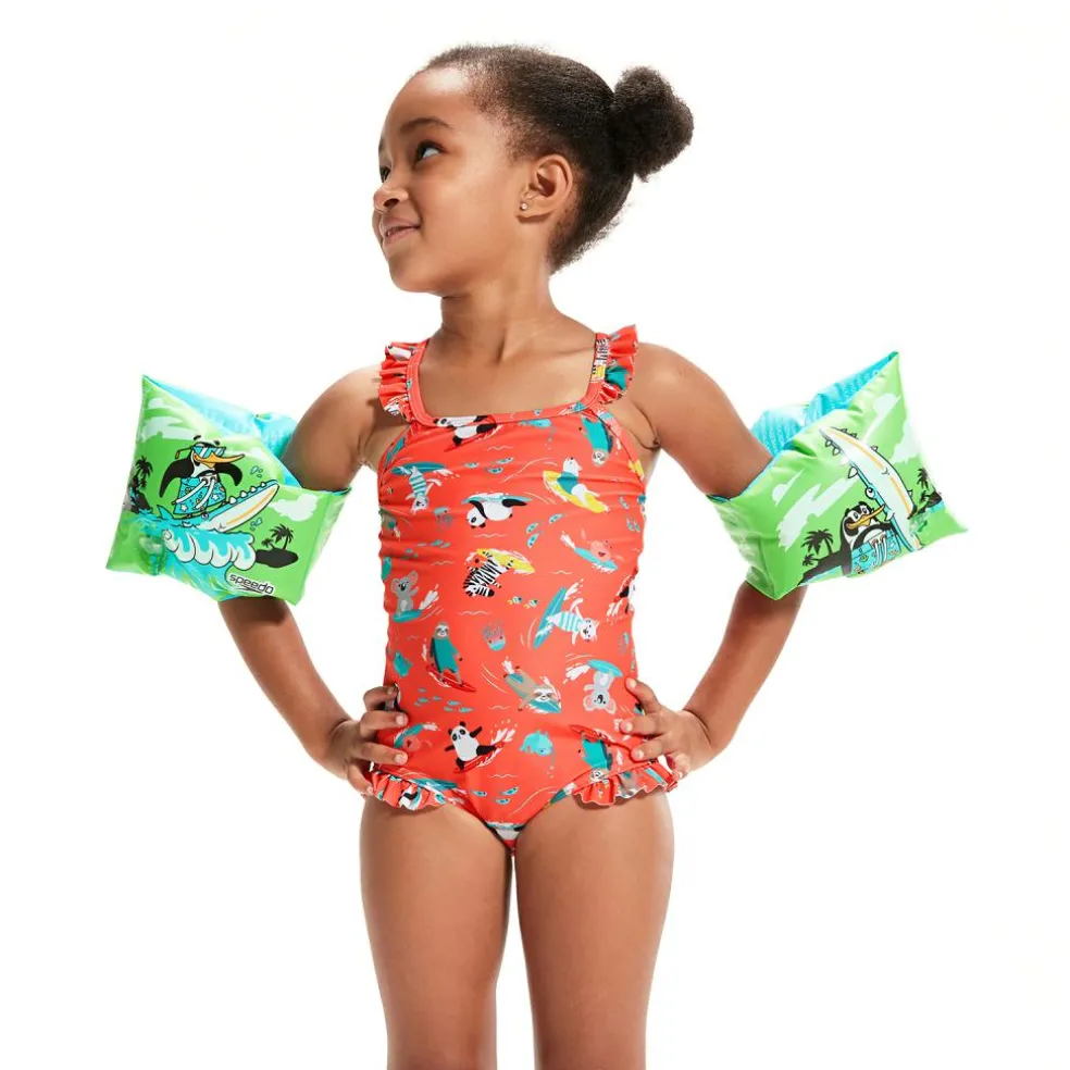 Speedo Chima African Penguin zwembandjes 2 tot 6 jaar - tot 25 kg green