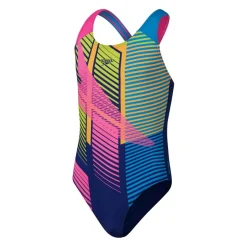 Speedo Digital Placement Splashback badpak junior blue pink
