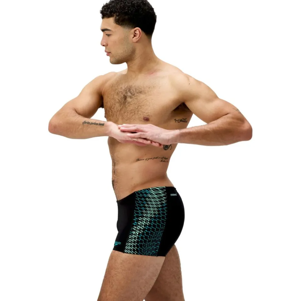 Speedo Endurance+ MAX Tech Panel zwemboxer heren black turquoise