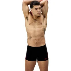 Speedo Endurance+ Tech Panel zwemboxer heren black red