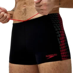 Speedo Endurance+ Tech Panel zwemboxer heren black red
