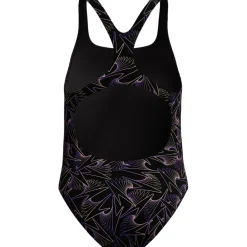 Speedo Hyperboom Medalist Allover Print badpak junior black peach