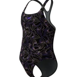 Speedo Hyperboom Medalist Allover Print badpak junior black peach