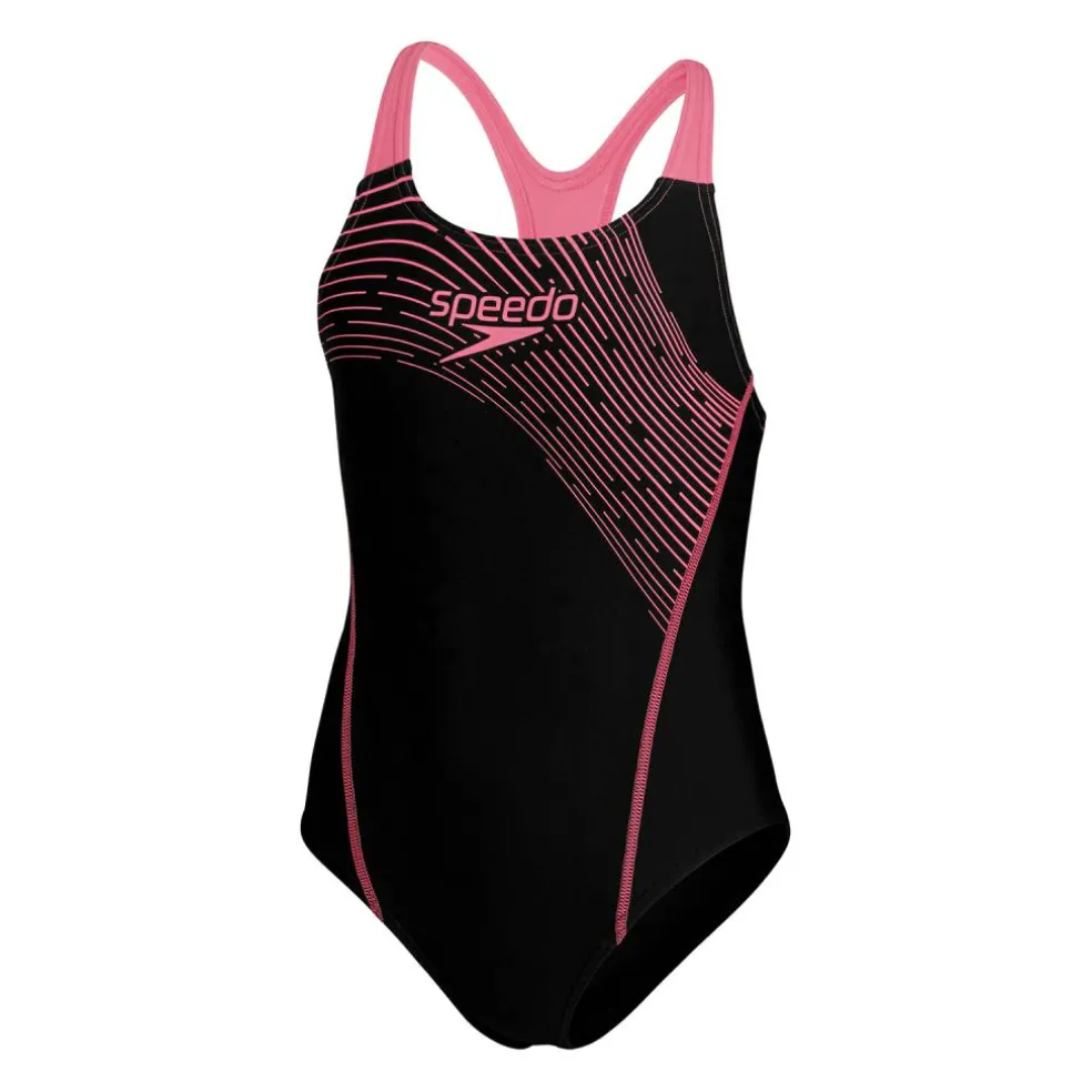 Speedo Medley Logo Medalist badpak junior black pink