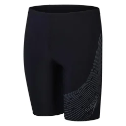 Speedo Medley Logo zwemboxer junior black grey