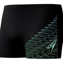 Speedo Medley Logo zwemboxer heren black green