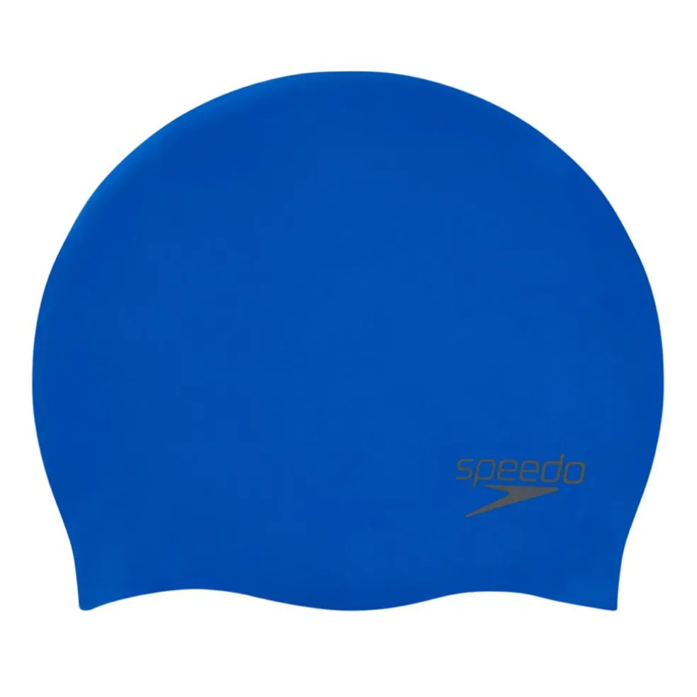 Speedo Plain Moulded badmuts blue