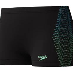 Speedo Plastisol Placement zwemboxer junior black green