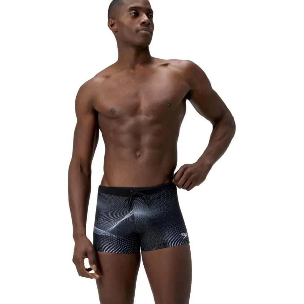 Speedo Valmilton Allover zwemboxer heren black grey